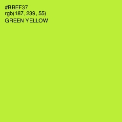 #BBEF37 - Green Yellow Color Image